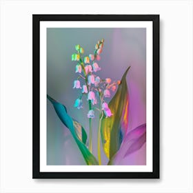 Iridescent Flower Lily Of The Valley 4 Art Print