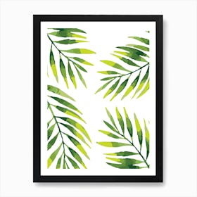 Palms Pattern Art Print
