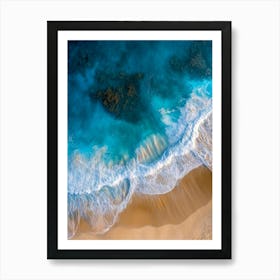 Aerial View Of A Beach 91 Art Print