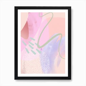 Abstract Pink Painting - I Art Print