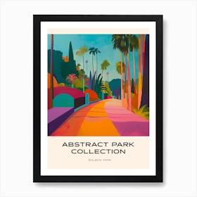 Abstract Park Collection Poster Balboa Park San Diego 4 Art Print