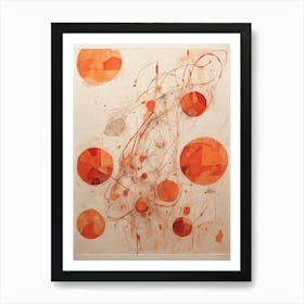 Orange Circles Art Print