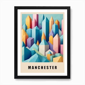 Manchester City Low Poly (31) Art Print