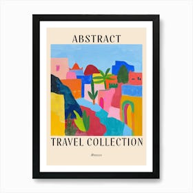 Abstract Travel Collection Poster Morocco 3 Art Print
