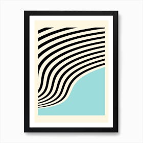 Waves Blue Art Print