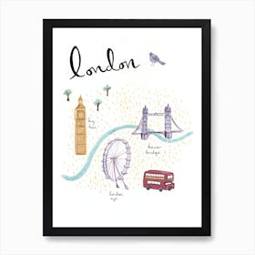 London Map Art Print