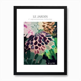 Le Jardin Abstract Oil Painting 7 Art Print