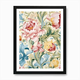 Floral Wallpaper 143 Art Print