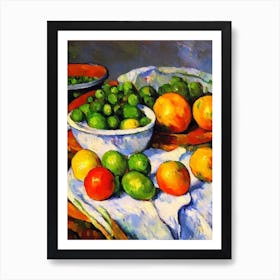 Peas Cezanne Style vegetable Art Print