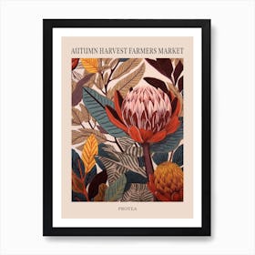 Fall Botanicals Protea 3 Poster Art Print