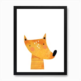 Orange Fox Art Print