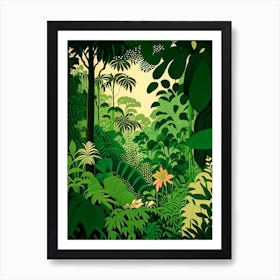 Majestic Jungles 5 Rousseau Inspired Art Print