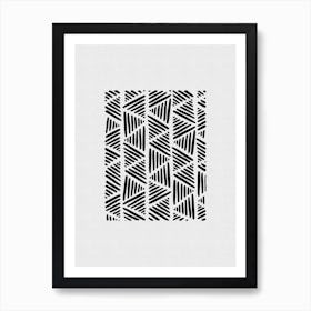 Black & White Abstract I Art Print