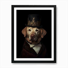 Labrador Retriever Baroque Art Print