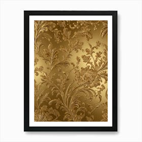 Gold Wallpaper Art Print