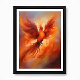Fiery Phoenix 8 Art Print