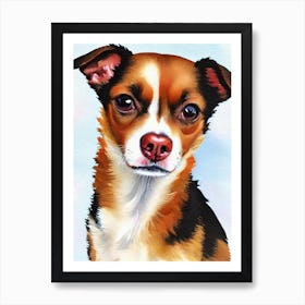 Chihuahua Watercolour Dog Art Print