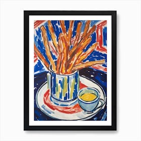 Churros Painting 2 Art Print