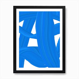 Blue Paint Art Print