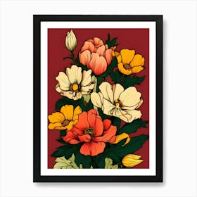 Flowers In A Vase 65 Art Print