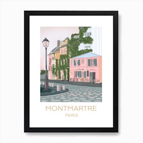 La Maison Rose, Montmartre, Paris Art Print