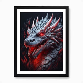 Dragon Head Print Art Print