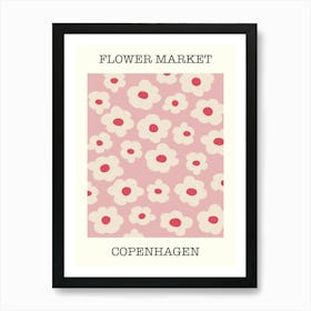 Flower Market Copenhagen  Art Print