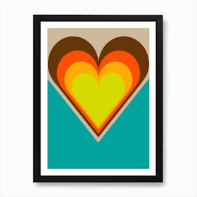 Retro Heart Poster