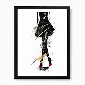 Black And Gold 23 Art Print