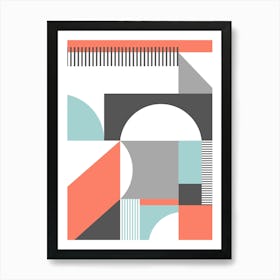 Geometric Abstract Arches Art Print