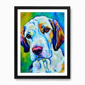 Grand Basset Griffon Vendeen Fauvist Style Dog Art Print