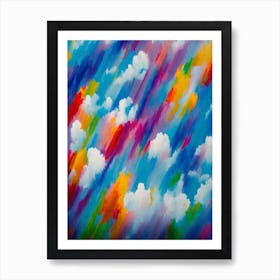 Clouds Abstract Art Print