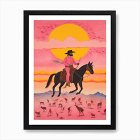 'The Cowboy' Art Print