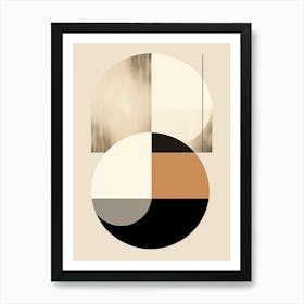 Monochrome Hollabrunn Geometric Tranquility Art Print