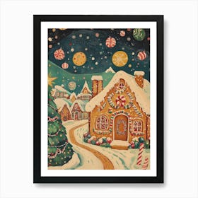 Gingerbread House Art Print