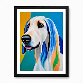 Afghan Hound 2 Fauvist Style Dog Art Print