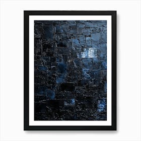 Blue Wall Art Art Print