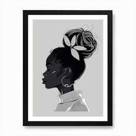 Portrait Of African Woman 77 Art Print