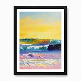 Mona Vale Beach, Australia Bright Abstract Poster