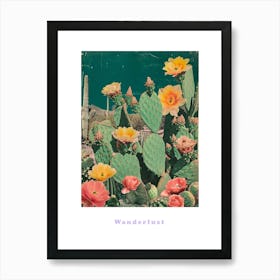 Wanderlust Cactus Poster 4 Art Print