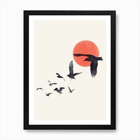 Flying Birds Art Print