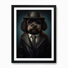 Gangster Dog Portuguese Water Dog 2 Art Print