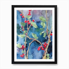 Redcurrant Classic Fruit Art Print