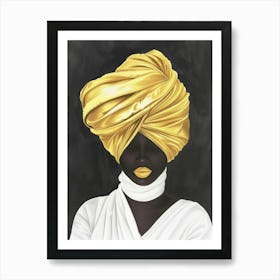 Woman In A Turban 1 Art Print