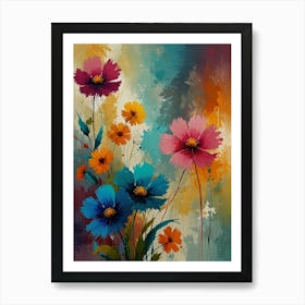 Flowers Painting Art Print