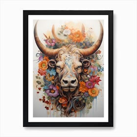 Bull Head Art Print