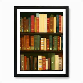 Books Bookshelves Library Fantasy Apothecary Book Nook Literature Study Art Print