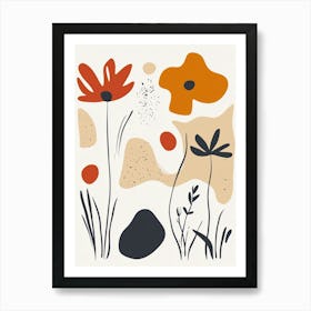 Abstract Flowers 79 Art Print