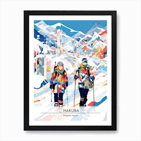 Hakuba   Nagano Japan, Ski Resort Poster Illustration 0 Art Print