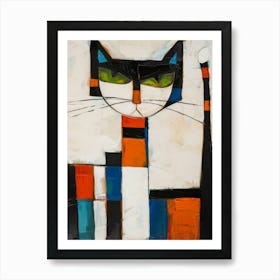 Cat In A Box 1 Art Print